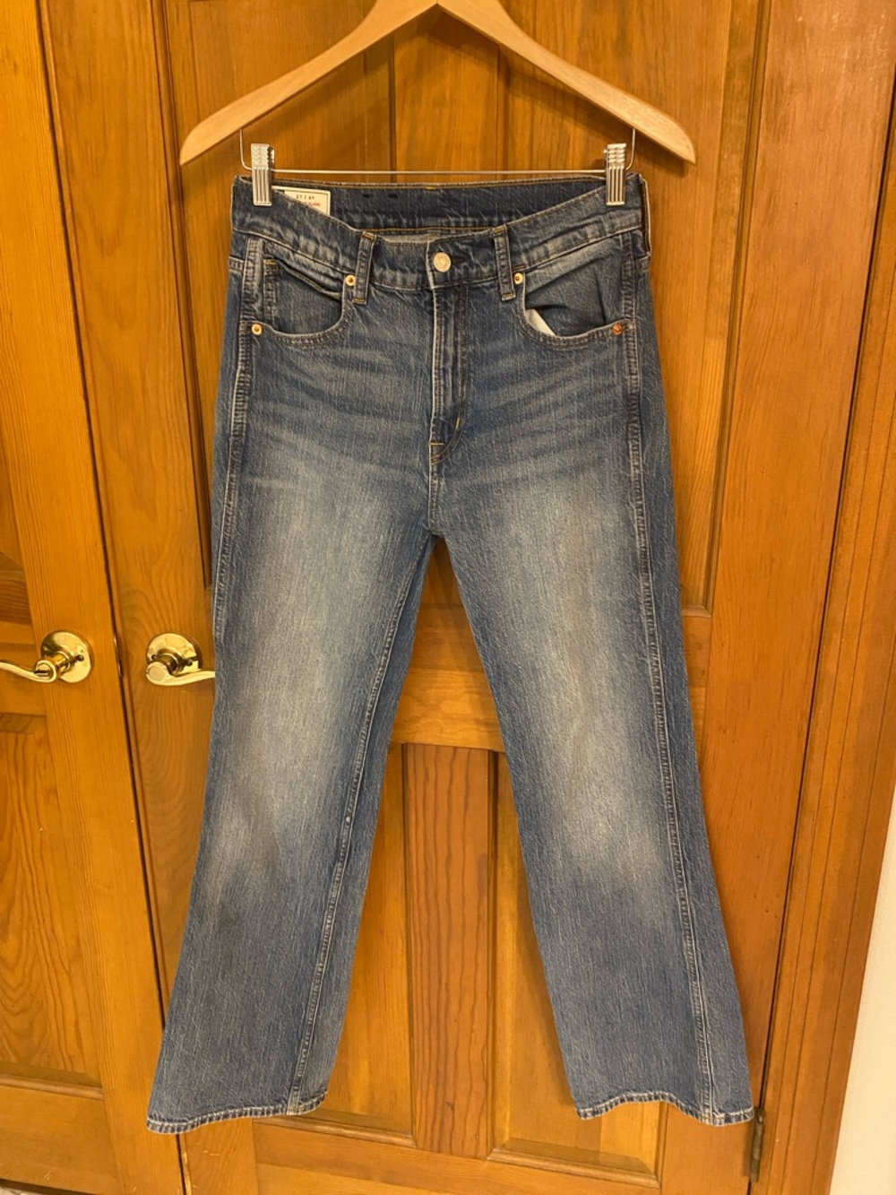GAP Vintage Flare High Rise Washed Blue Flare Jeans 4R